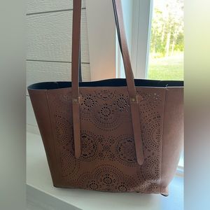 Vera Wang leather shoulder bag (or laptop bag)